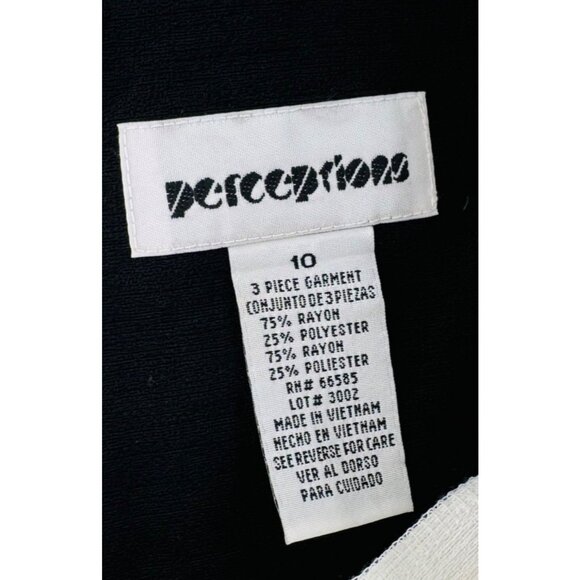 Perceptions Women’s Geometric Color Block Sleeveless Top Size 10 Career - Picture 2 of 4